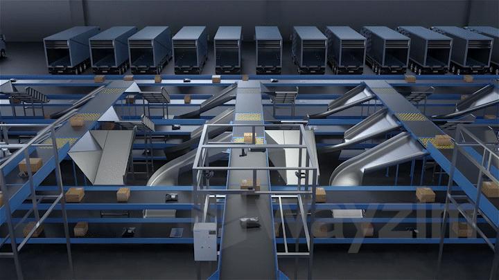 Flexible matching with various devices, with obvious advantages in sorting large and heavy items