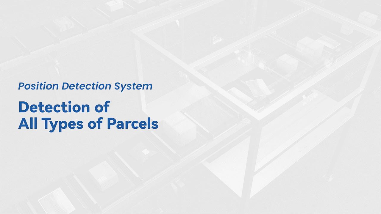 Support the position detection of parcels of multiple types and colors