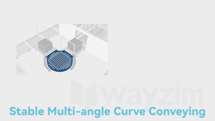 Stable multi-angle curve conveying