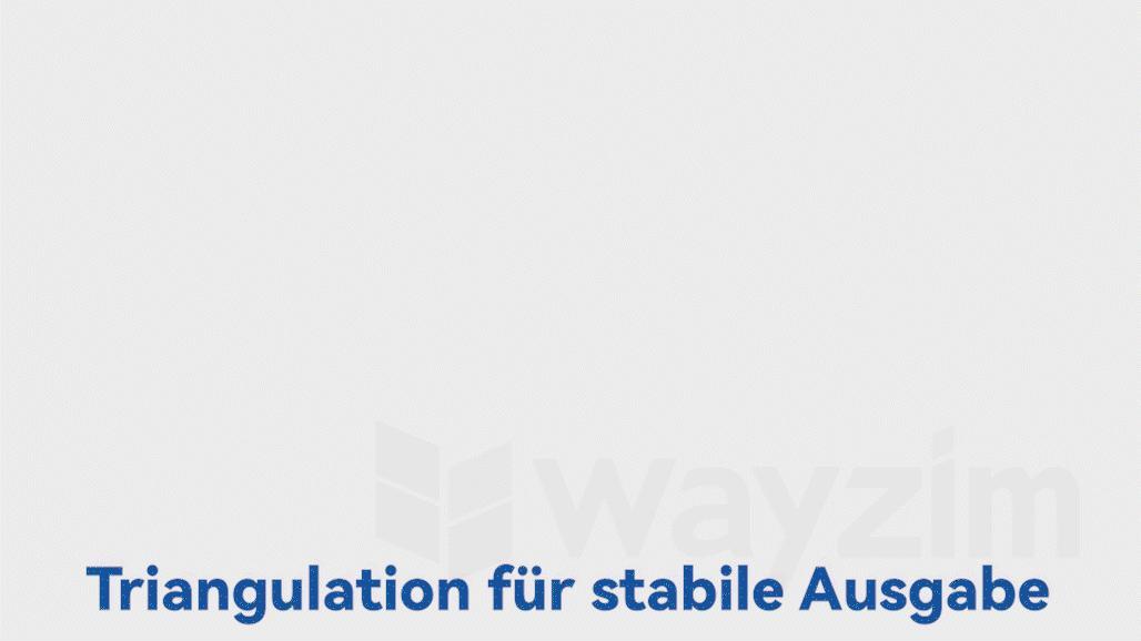 Triangulationsprinzip für hochpräzise Messungen