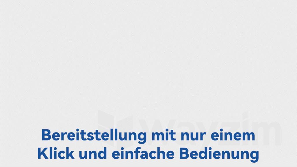 Bereitstellung per Mausklick und einfache Bedienun